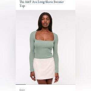 Abercrombie Ava Long Sleeve Sweater Top